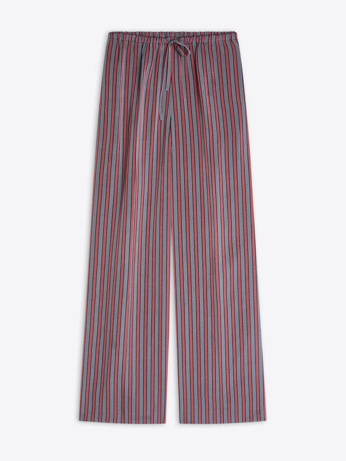 Elasticated viscose silk pants
