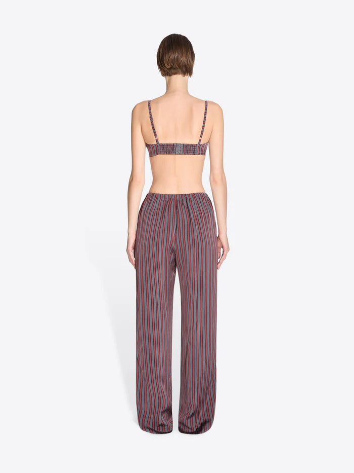 Elasticated viscose silk pants