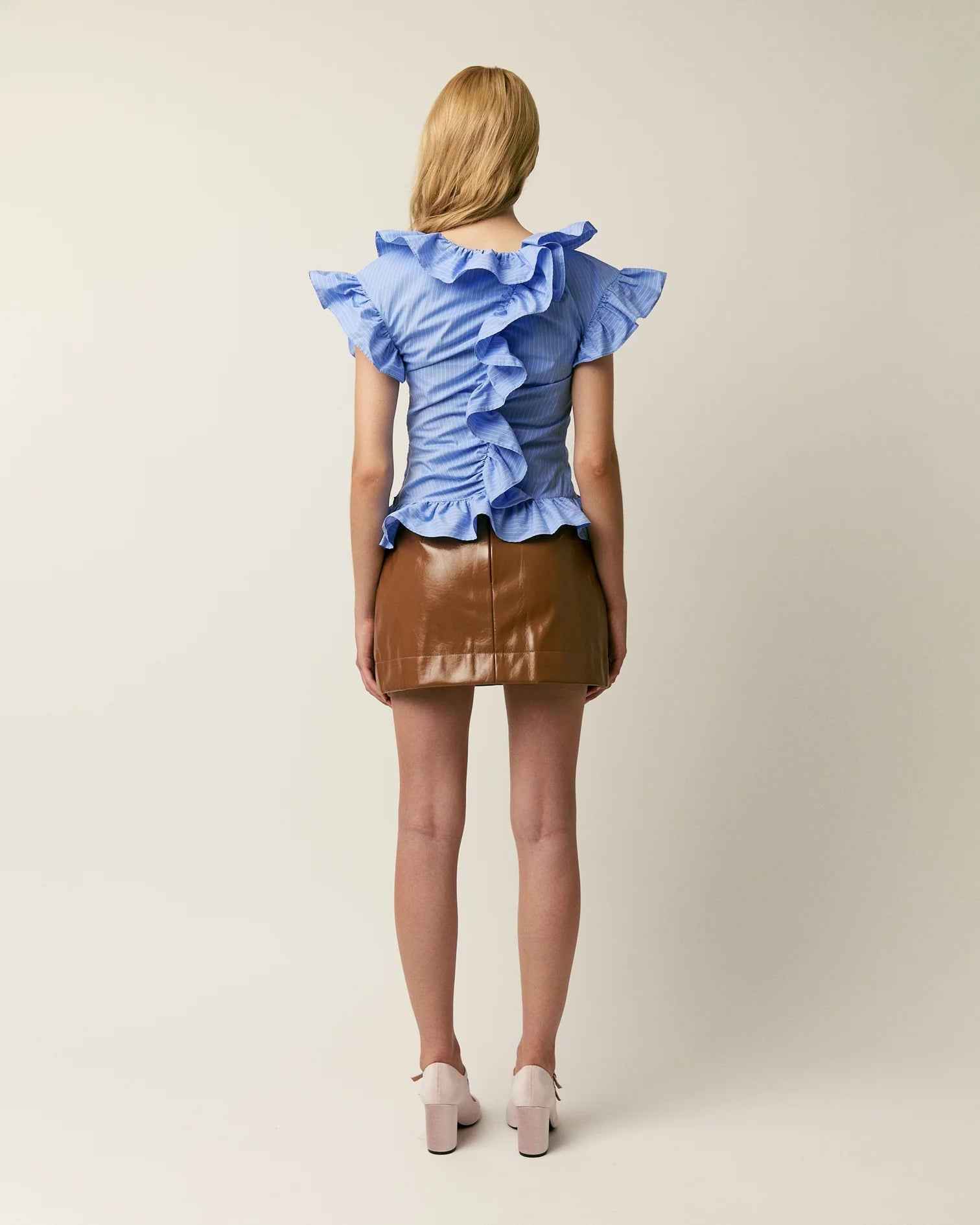 The Penelope top in cotton poplin