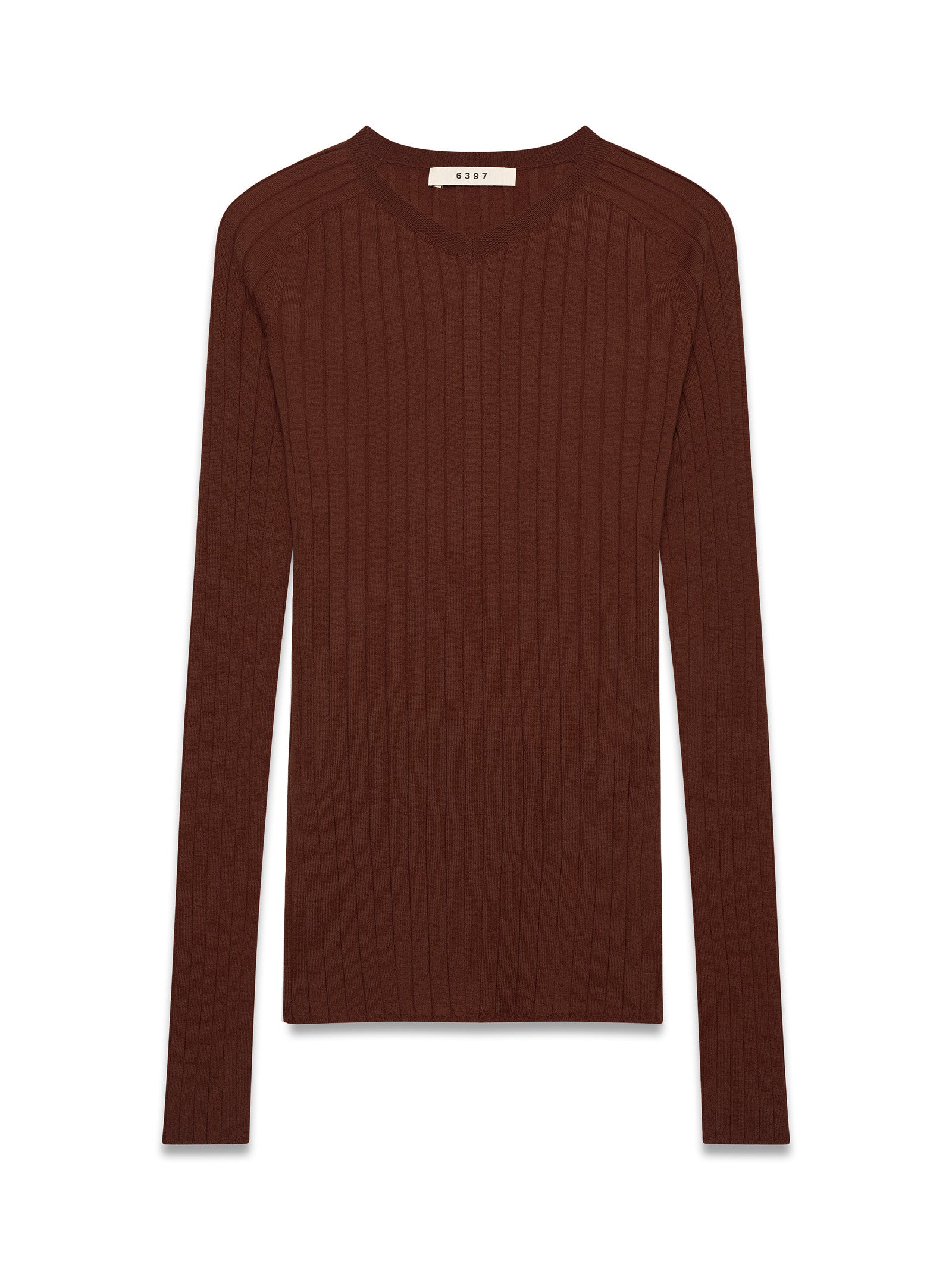 Ribbed High-V Brown