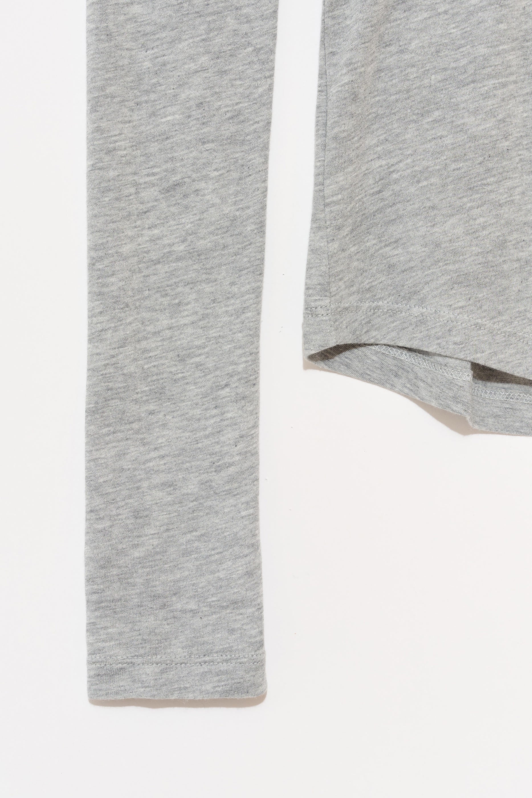 Long Sleeve Shirttail in Grey