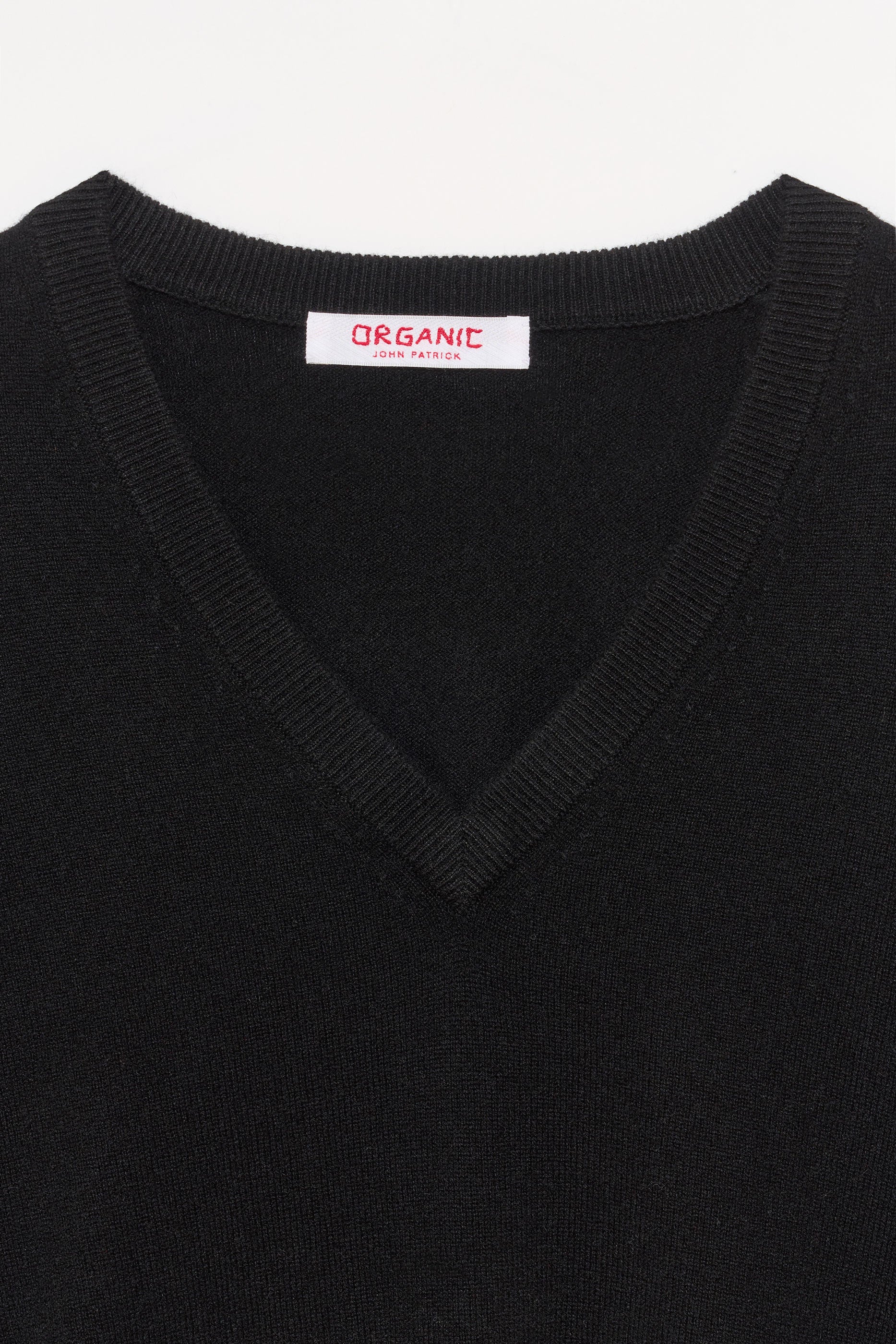 Betty V Neck in Cashmere in Black