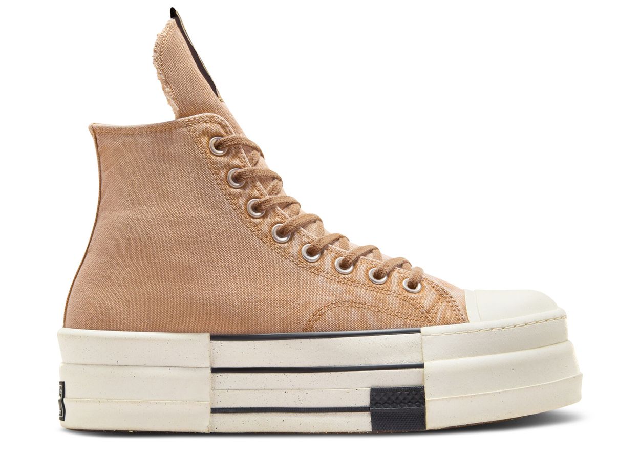 Rick Owens x DRKSHDW DBL DRKSTR Chuck 70 High 'Washed Canvas Pack - Blonde