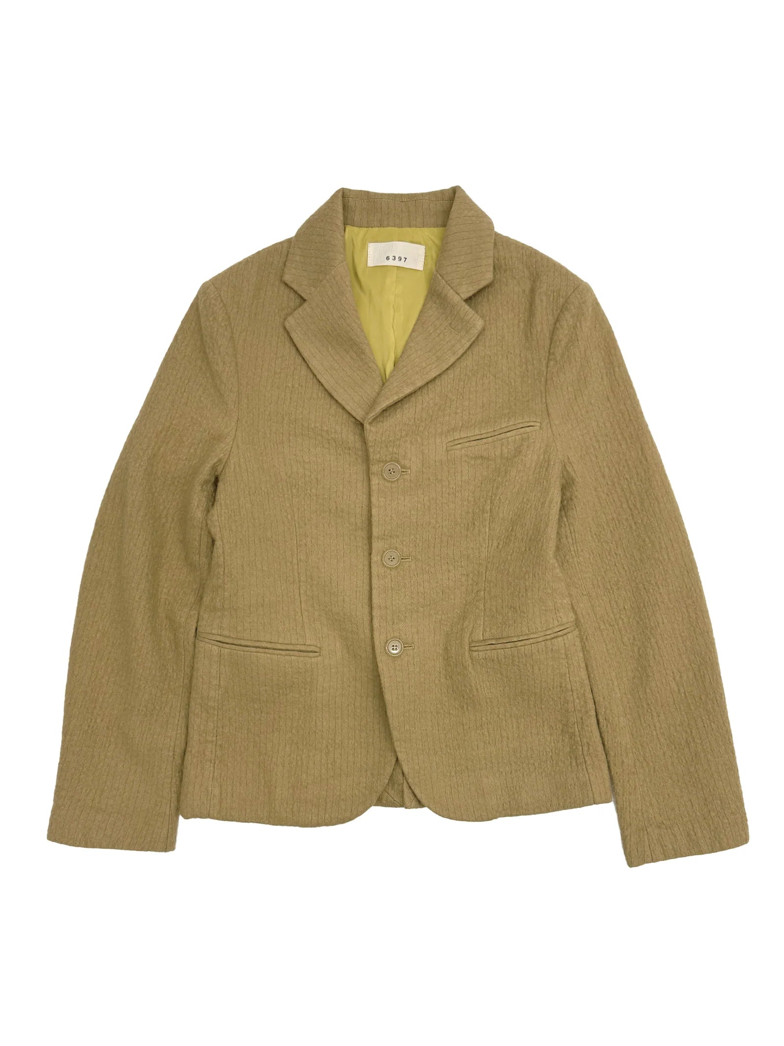Boiled Pinstripe Blazer Hemp