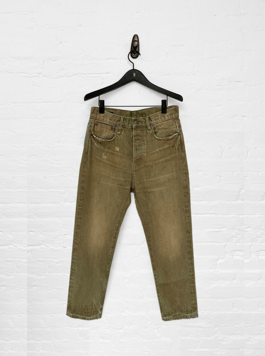 Boyfriend Jean in Moss Green