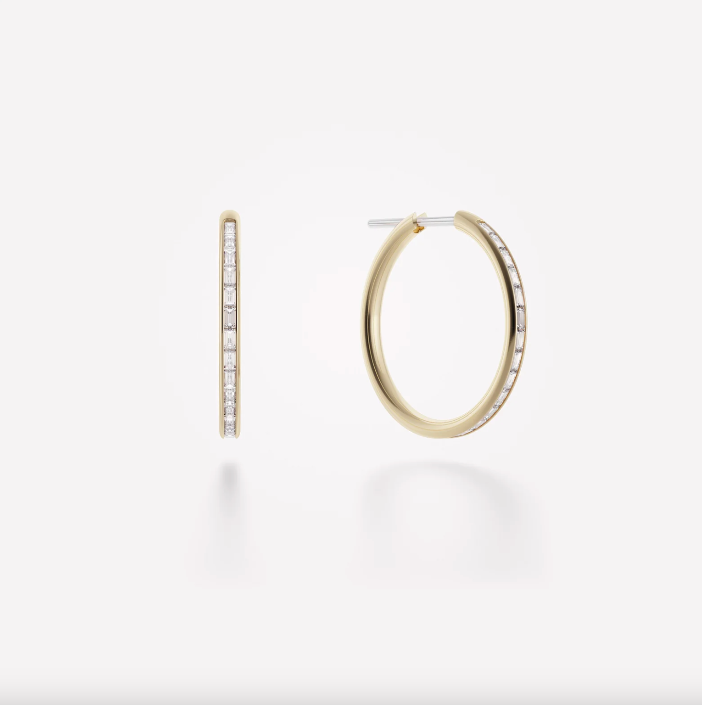 Miri Hoop Earrings in Yellow Gold