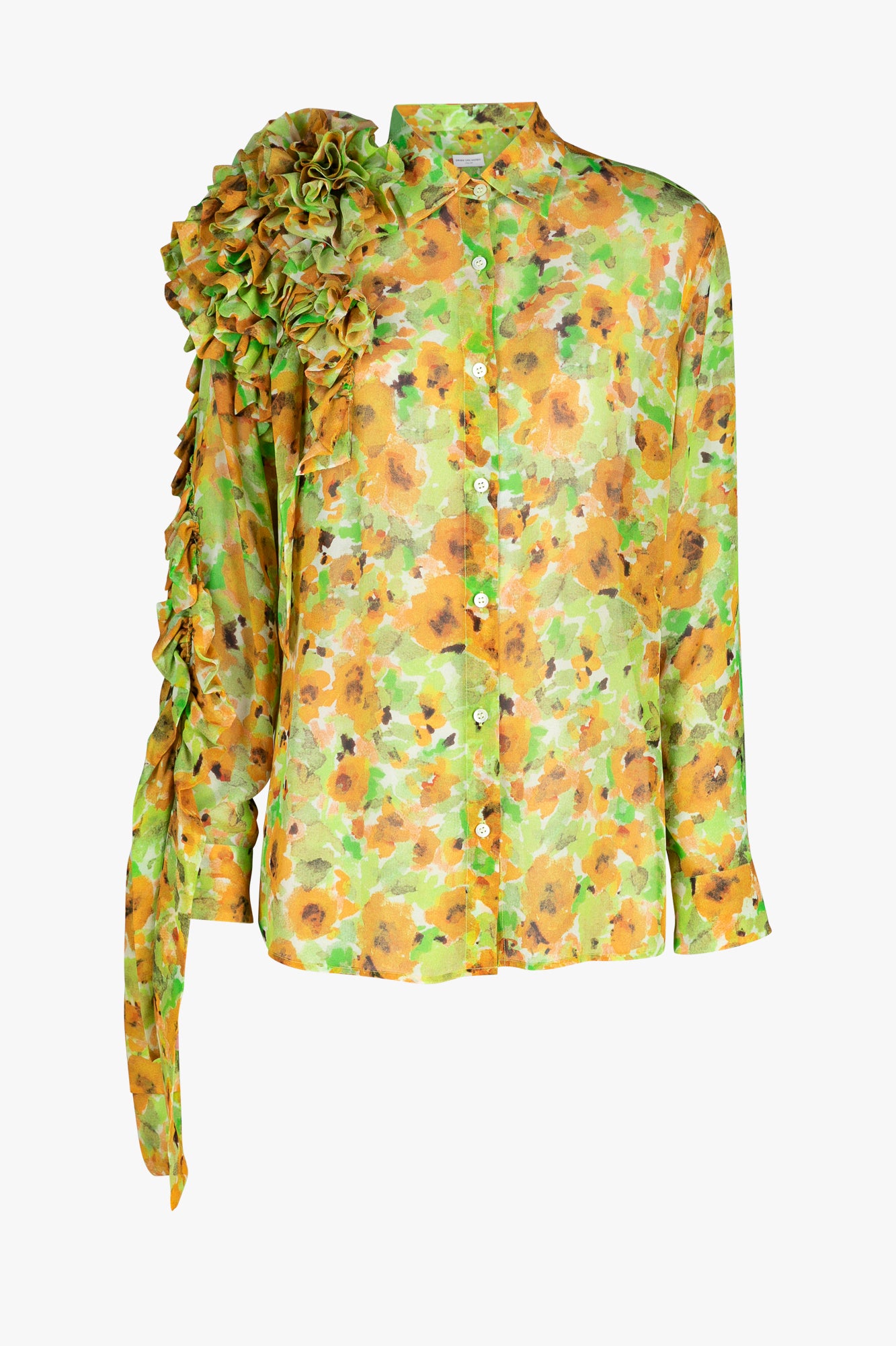 Clavelly Ruffle Embellishment Shirt